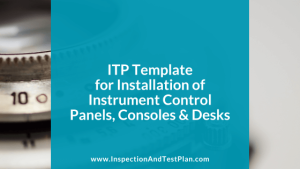 Inspection & Test Plan Template for Instrument Control Panels